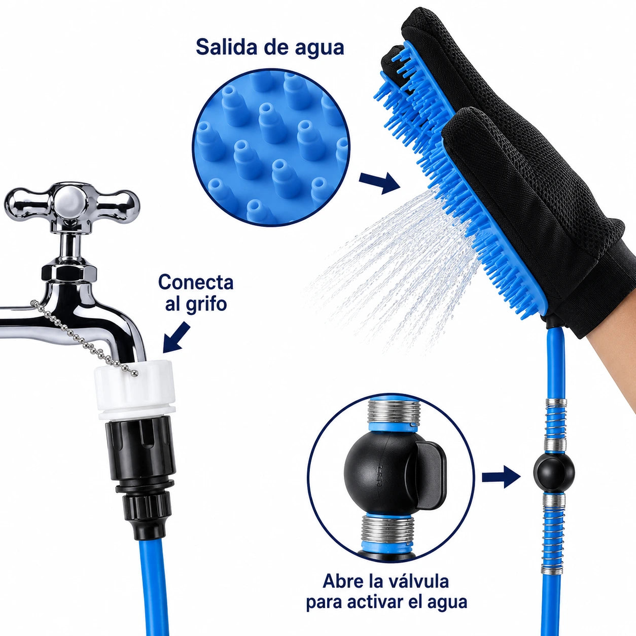🧤GUANTE 3 EN 1 🚿SPA-PET PARA 🐶MASCOTAS🐱