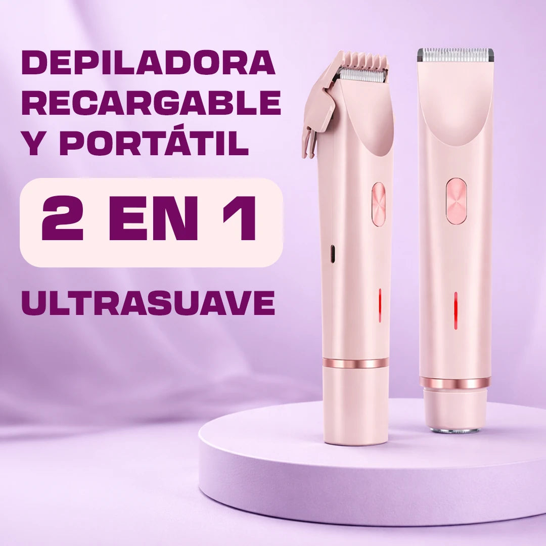 🔥50% DESCUENTO 🔥💎DEPILADORA PREMIUM 2en1 🌟RECARGABLE Y PORTÁTIL🤩