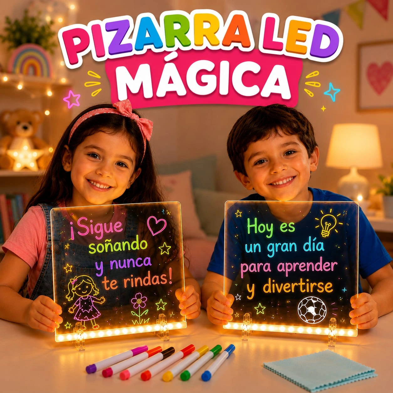 👩🏻‍🏫TABLERO LED☀️ MAGIC🪄 GLOW BOARD🎁