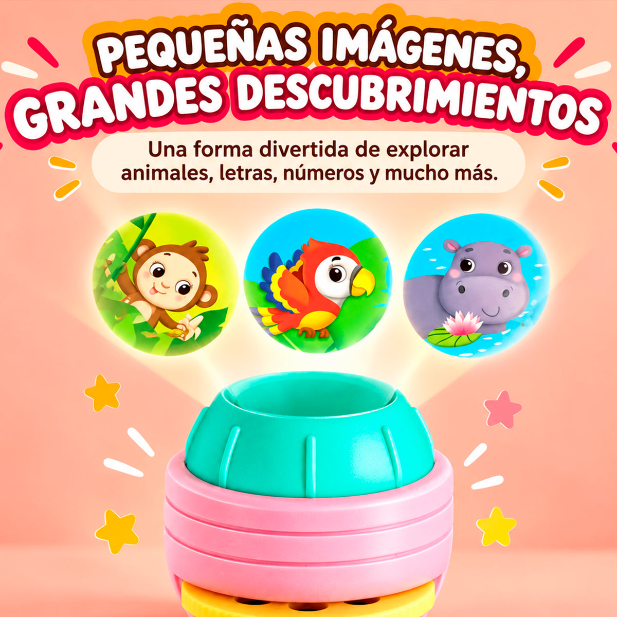 ✨PROYECTOR INFANTIL EDUCATIVO🔦DIDÁCTICO Y PORTÁTIL🔥PROMOCIÓN 3X1🔥