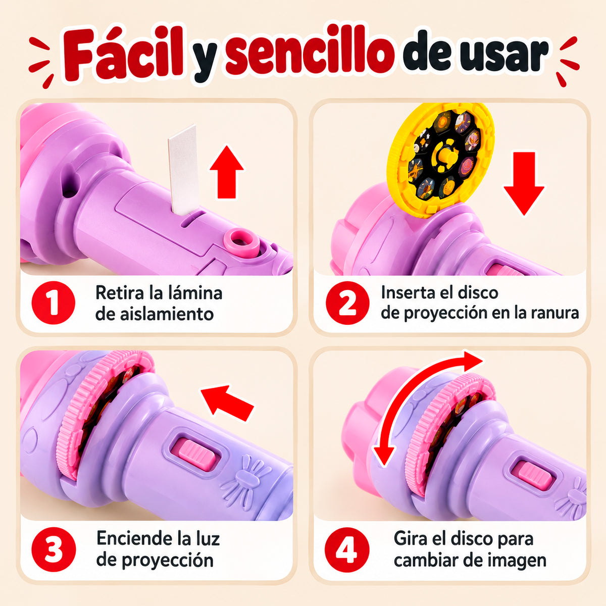 ✨PROYECTOR INFANTIL EDUCATIVO🔦DIDÁCTICO Y PORTÁTIL🔥PROMOCIÓN 3X1🔥