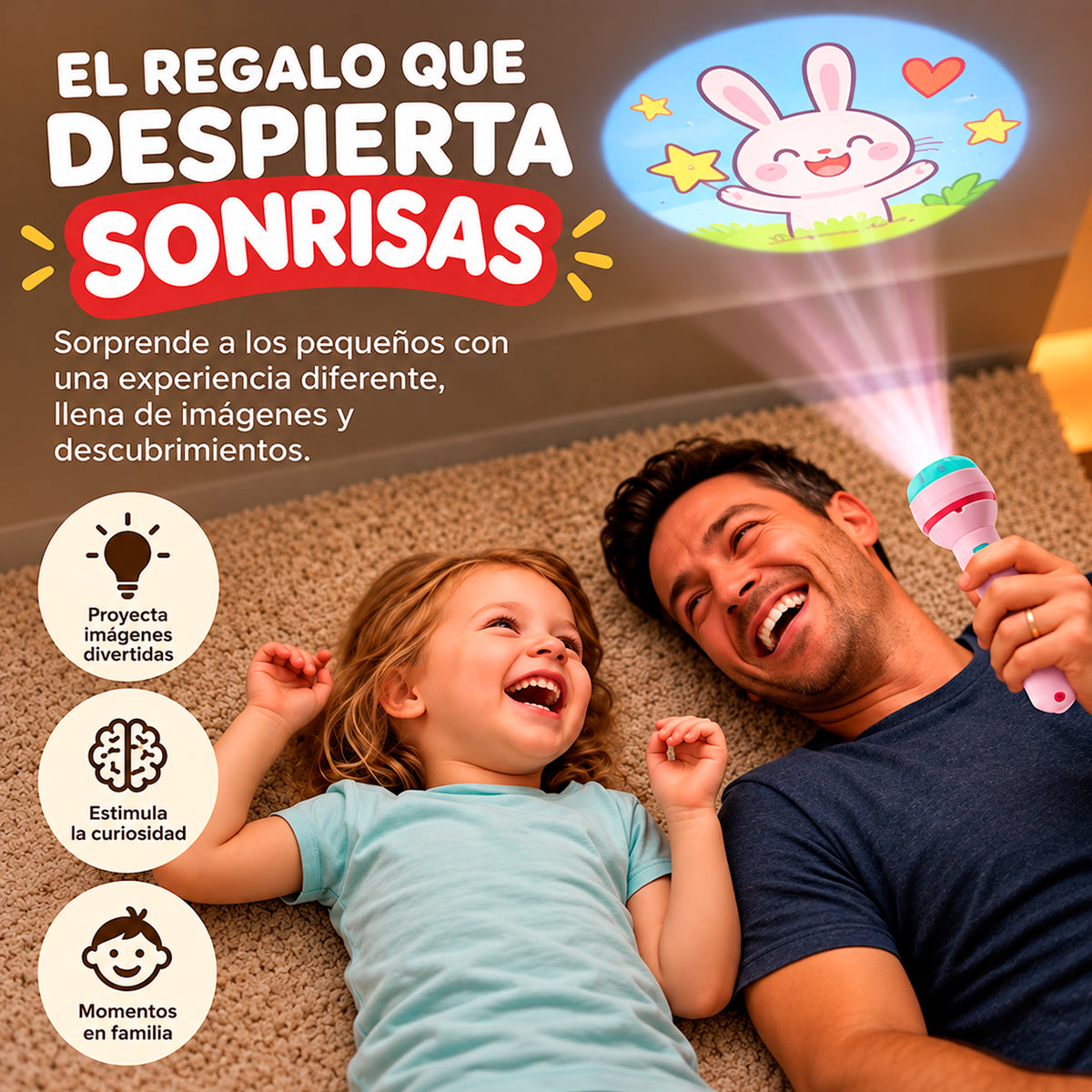 ✨PROYECTOR INFANTIL EDUCATIVO🔦DIDÁCTICO Y PORTÁTIL🔥PROMOCIÓN 3X1🔥