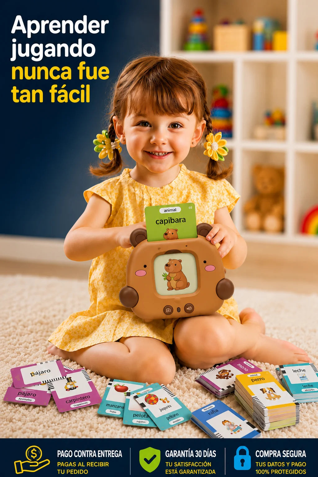 👶🏻LECTOR DIDÁCTICO DE TARJETAS BILINGUE😍