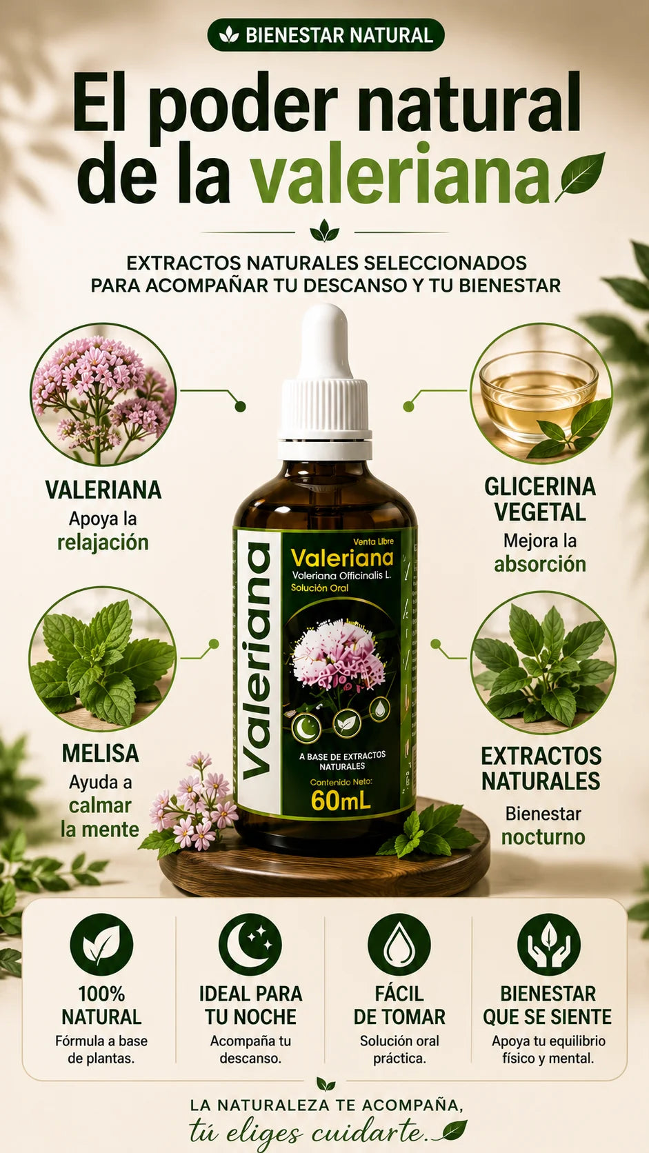 🌟SERENIA🍃 EXTRACTO NATURAL DE VALERIANA🪴 DESCANSO Y BIENESTAR DIARIO❤️