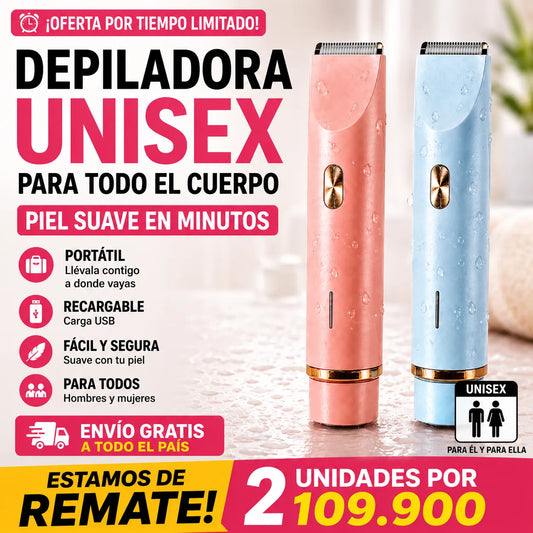 🔥GRAN REMATE🔥DEPILADORA PREMIUM 2en1 🌟RECARGABLE Y PORTÁTIL🤩