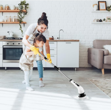 🌟ESPECTACULAR CEPILLO DE LIMPIEZA🧼 RECARGABLE 9 EN 1😎