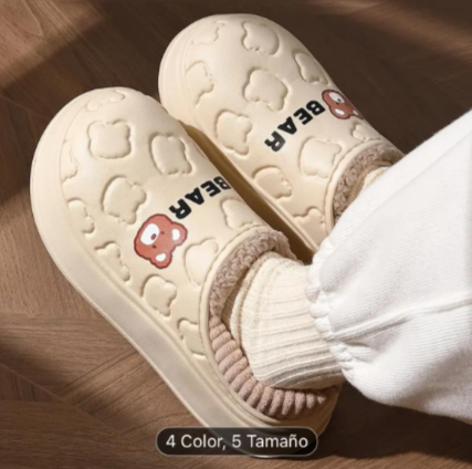 😍PANTUFLA UNISEX IMPERMEABLE💦 CON SUELA CONFORT🥰