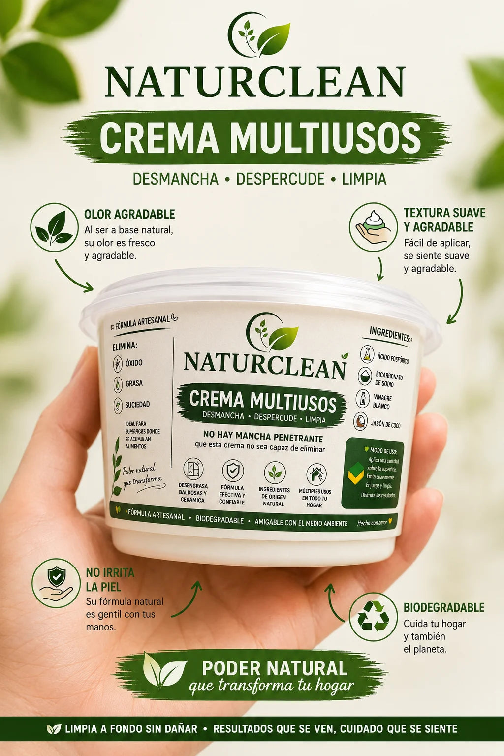 ☘️NATURCLEAN🧼 LA TRANQUILIDAD DE VER TODO LIMPIO🌟