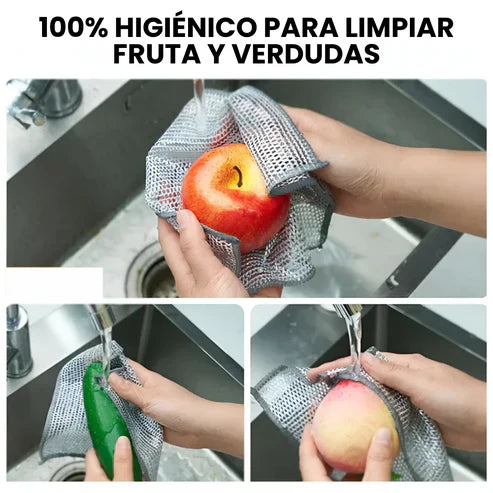 🔥PAÑOS MÁGICOS ARRANCAGRASA🚨EN ACERO INOXIDABLE✅