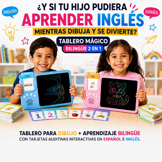 👩🏻‍🏫TABLERO BILINGÜE MÁGICO🪄🗽2 EN 1 🌎