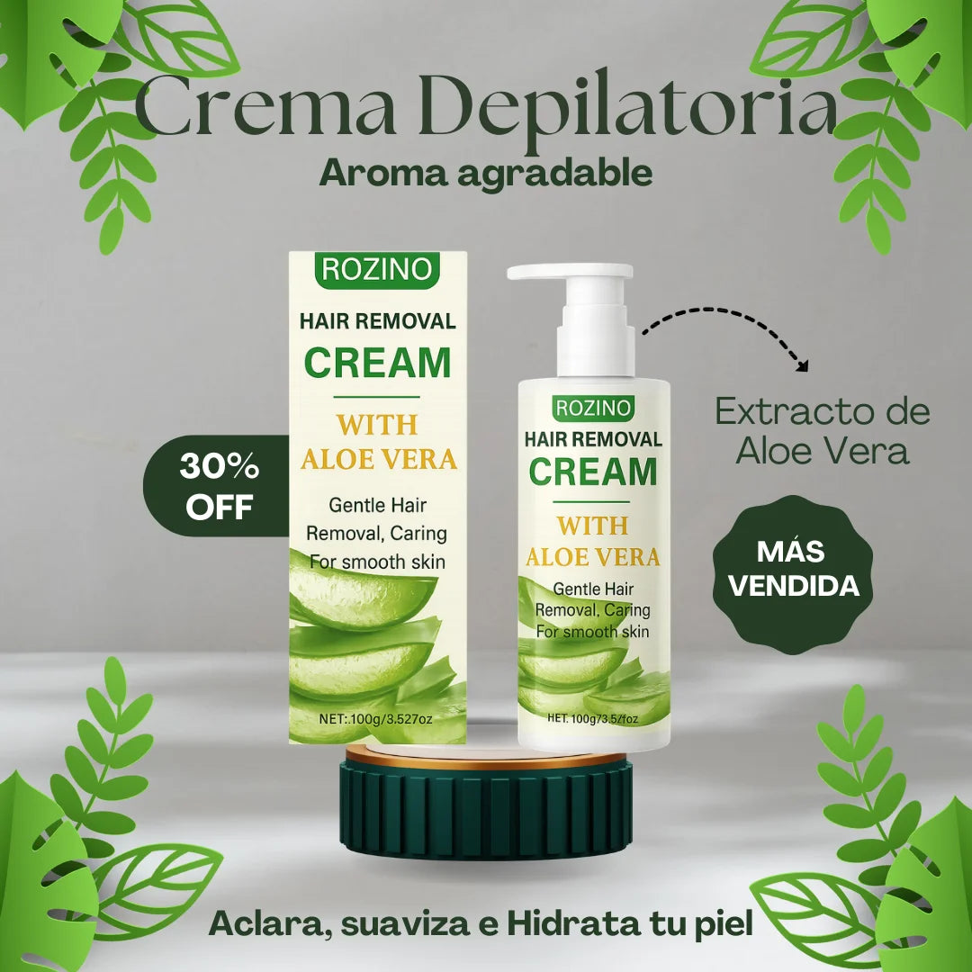 🌟CREMA DEPILATORIA ACLARANTE CON ALOE VERA🪷🌿