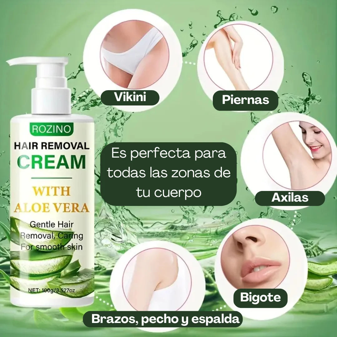 🌟CREMA DEPILATORIA ACLARANTE CON ALOE VERA🪷🌿