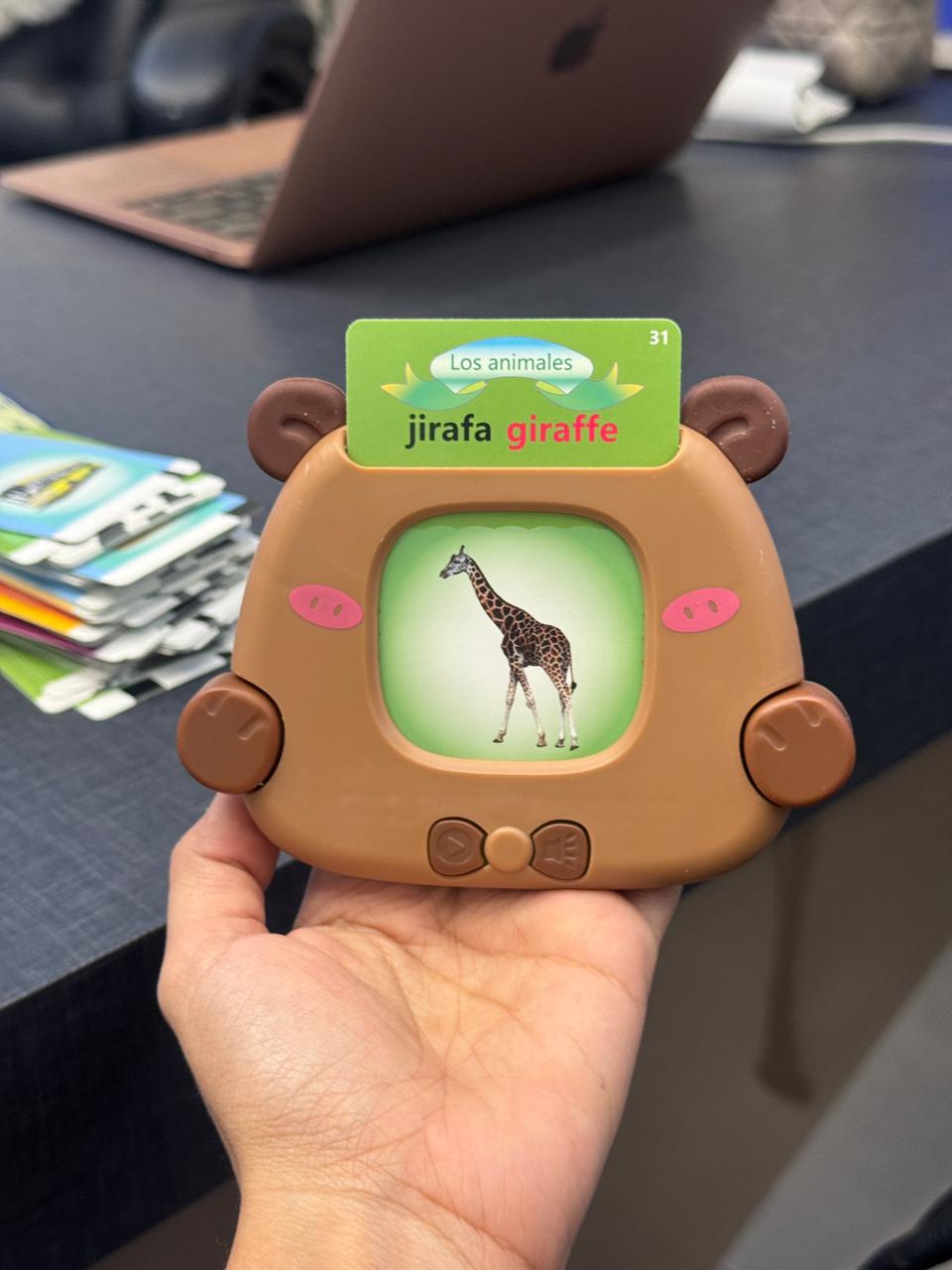👶🏻LECTOR DIDÁCTICO DE TARJETAS BILINGUE😍