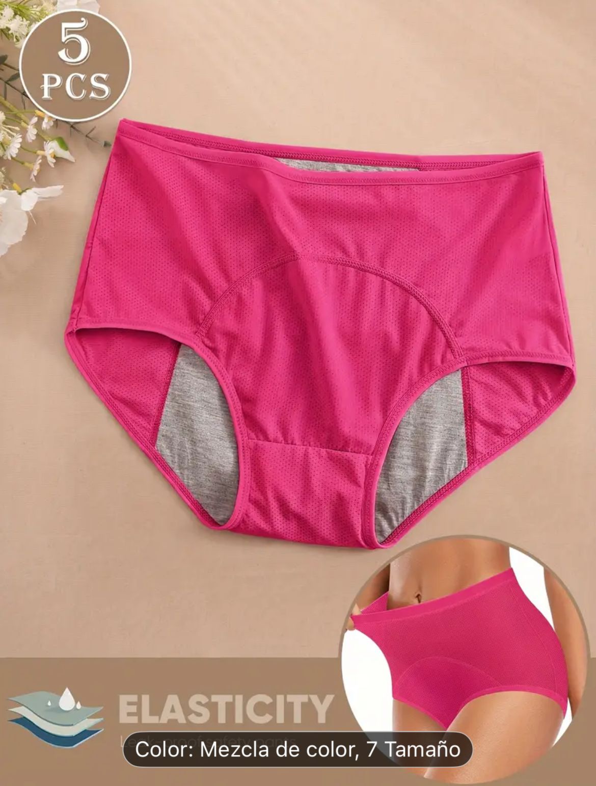 ❤️OFERTA🔥PANTY SUPER ABSORBENTE💦 PARA ORINA Y PERIODO🩸