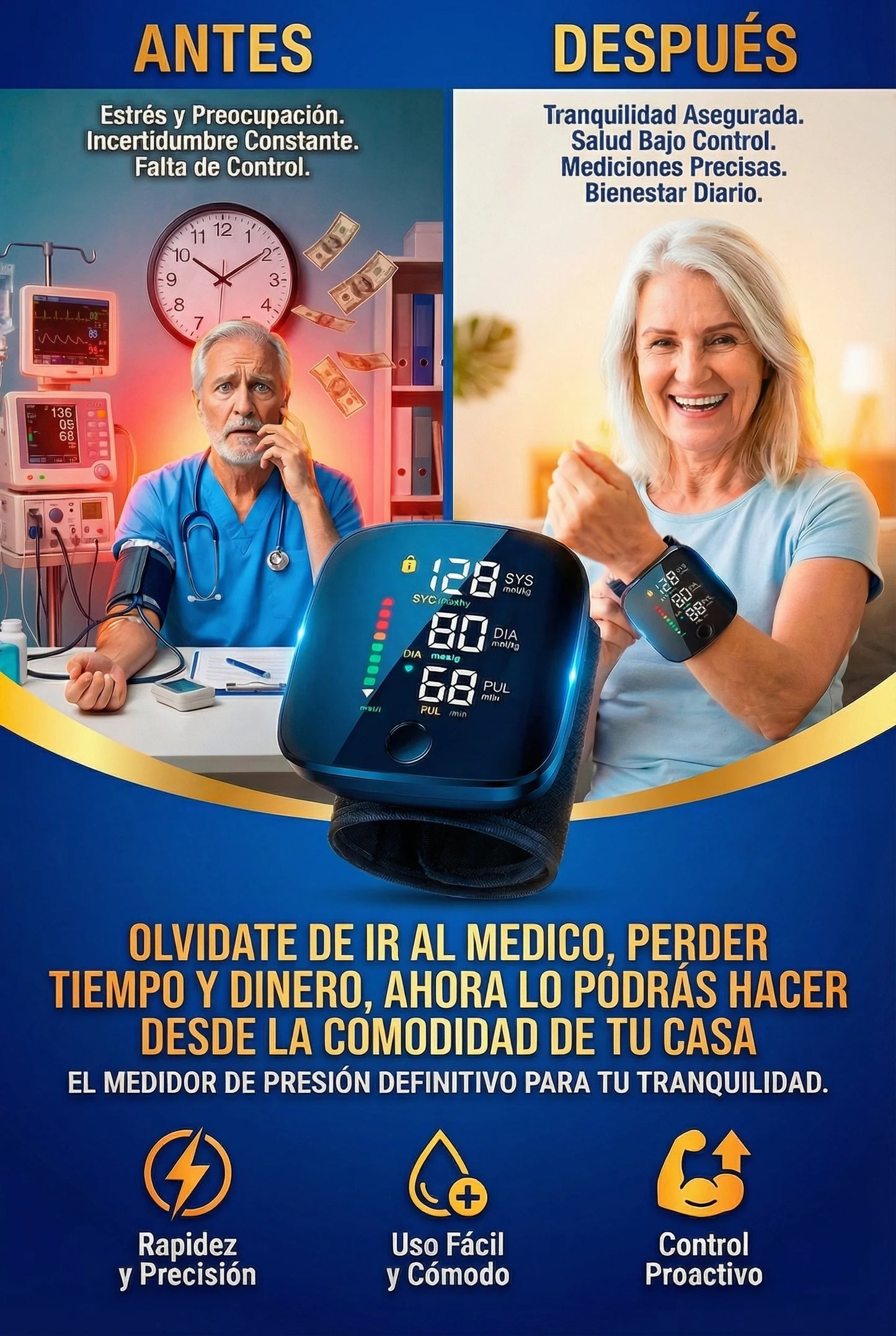 🌟TENSIÓMETRO DIGITAL🚦PORTATIL Y RECARGABLE🔋